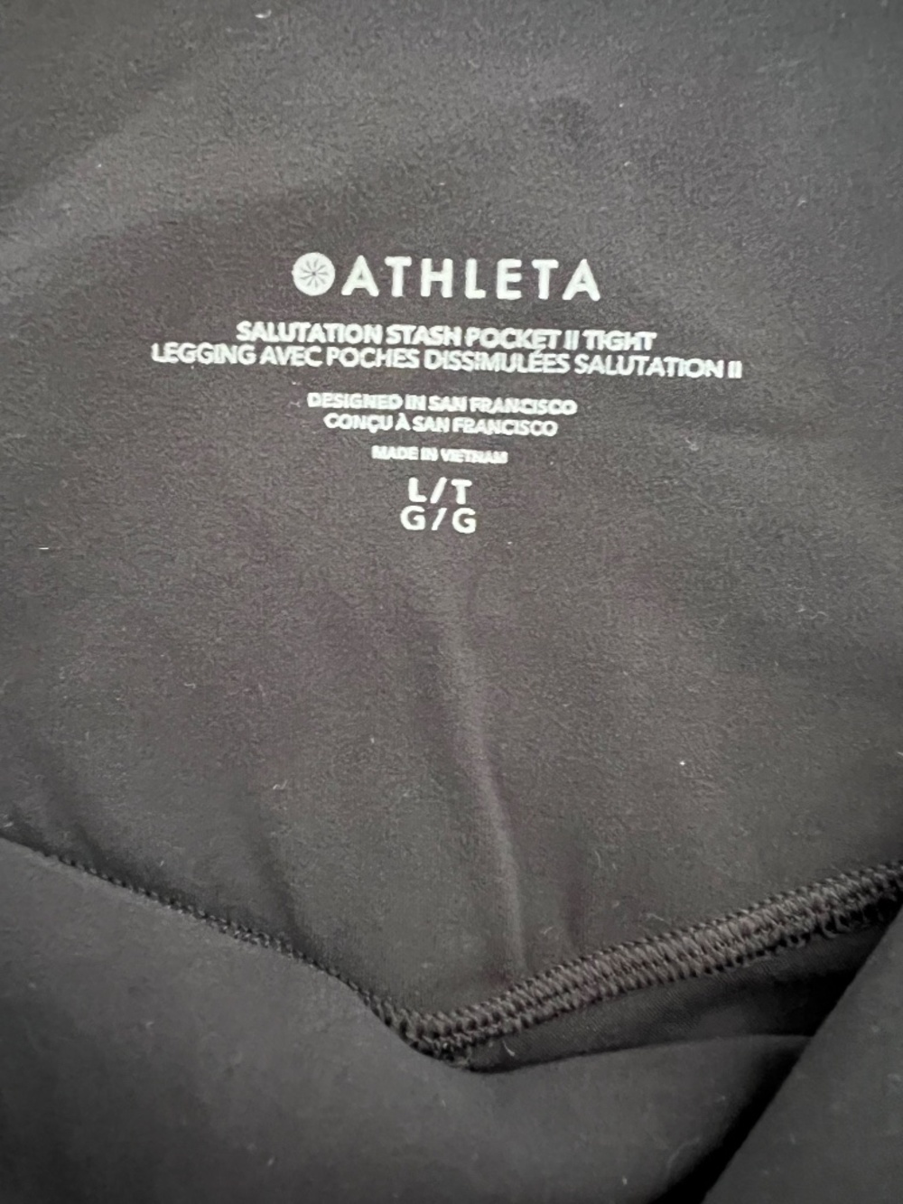 Athleta Salutation Stash Pocket High Rise Leggings (L) - Picture 5 of 6
